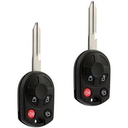 Key fits Ford Edge Escape Expedition Explorer Flex Five Hundred Focus Fusion Mustang Taurus Navigator Keyless Entry Remote Fob (OUCD6000022), Set of 2 - Guaranteed to Work