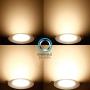 JULLISON LED 12 Packs 6 Inch Recessed Low Profile Slim Panel Light with Junction Box, IC Rated Air Tight, 120VAC, 12W, 800 Lumens, 3000K Warm White, CRI80+, Dimmable, Damp, ETL + Energy Star