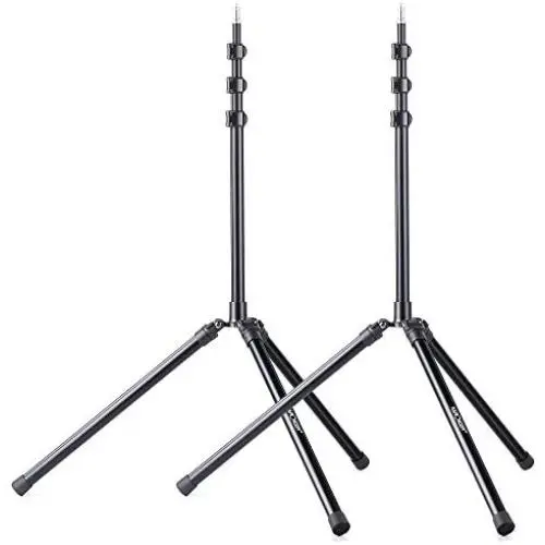 K&F Concept 2 Packs 79 inch/6.59 ft Aluminium Photo Studio Tripod Light Stands for Video HTC Vive VR, Portrait, Product Photography, Relfectors, Softboxes, Umbrellas, Backgrounds