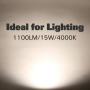 12 Pack 5/6 Inch LED Recessed Lighting, Baffle Trim, CRI90, 15W=100W, 1100lm, 4000K Neutral White, Dimmable Recessed Lighting, Damp Rated LED Recessed Downlight