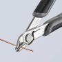 KNIPEX - 78 13 125 ESD Tools - Electronics Super-Knips, INOX Steel, ESD (7813125ESD), 5-Inch with Lead Catcher