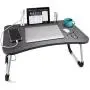 Slendor Laptop Desk Foldable Bed Table Folding Breakfast Tray Portable Lap Standing Desk Notebook Stand Reading Holder for Bed/Couch/Sofa/Floor