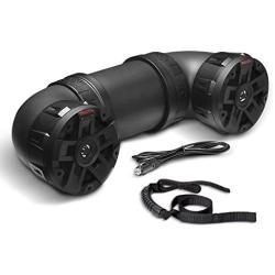 BOSS Audio Systems ATVB6.5R ATV UTV Weatherproof Sound System - 6.5 Inch Speakers, 1 Inch Tweeters, Built-in Amplifier, Bluetooth, Rechargeable Battery, Easy Installation for 12 Volt Vehicles