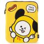BT21 Bite Collection CHIMMY Character Tablet Sleeve Bag Case Cover, Compatible with 10 Inch iPad Air, iPad Pro, Galaxy Tab, Yellow
