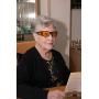 MediView Lite Glasses | Macular Degeneration, Glaucoma and Retinitis Pigmentosa | Unisex | Yellow Lenses | EyeC Grey Frame