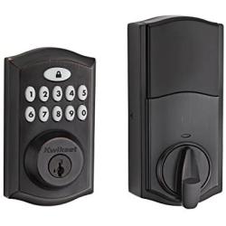 Kwikset 99130-003 SmartCode 913 Non-Connected Keyless Entry Electronic Keypad Deadbolt Door Lock Featuring SmartKey Security, Traditional Venetian Bronze
