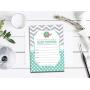 50 Elephant Invitations and Envelopes - Mint (Large Size 5x7)