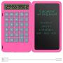Basic Calculator Notepad with 6.5 Inch LCD Writing Tablet, Rechargeable, Lock Button and E-Pen,12 Digit Display, Also Inkless Drawing/Memo Pads/Planning Boards, Hand-held for Daily and Basic Office