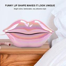 Landline Phones, Fashionable Pink Funny Lip Telephone, Pink Mouth Telephone Wired Lip Phone for Home/Office, with Number Storage Function