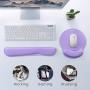 VicTsing Keyboard Wrist Rest and Mouse Pad with Wrist Support, Ergonomic Mouse Pad, Durable & Comfortable & Lightweight for Easy Typing, Pain Relief, Memory Foam Keyboard Pad Set for Laptop/Mac,Purple VicTsing Keyboard Wrist Rest and Mouse Pad with Wrist Support, Ergonomic Mouse Pad, Durable & Comfortable & Lightweight for Easy Typing, Pain Relief, Memory Foam Keyboard Pad Set for Laptop/Mac,Purple