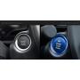 iJDMTOY 2pc Set Blue Aluminum Keyless Engine Push Start Button & Surrounding Decoration Ring Compatible With Mazda 3 6 CX-3 CX-5 CX-9 MX-5 w/Push Start Engine Feature