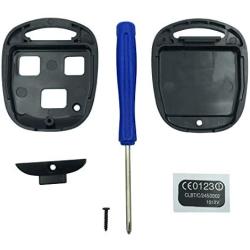Replacement Keyless Entry Remote Control Key Fob Case Fit For Toyota Land Cruiser Key Fob Shell Cover No Chip (3 Button)