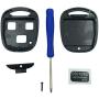 Replacement Keyless Entry Remote Control Key Fob Case Fit For Toyota Land Cruiser Key Fob Shell Cover No Chip (3 Button)