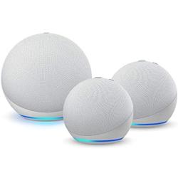 Multi Room Music Starter Kit | Echo (4th Gen) + 2 Echo Dot (4th Gen), Glacier White