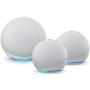 Multi Room Music Starter Kit | Echo (4th Gen) + 2 Echo Dot (4th Gen), Glacier White