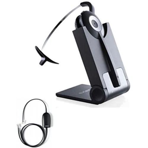 Polycom Compatible Jabra PRO 920 Wireless Headset Bundle with EHS Cord |SoundPoint IP Phones: 335, 430, 450, 550, 560, 650, 670, VVX101, VVX201, VVX300, VVX310, VVX400, VVX410, VVX500, VVX600, VVX1500