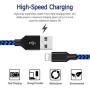 Lightning Cables 3Pack 10FT iPhone Charger MFi Certified Extra Long Nylon Braided USB Fast Charging Syncing Cord Compatible with iPhone
