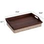 Rossie Home Lap Tray with Detachable Pillow, Serving Tray - Espresso Bamboo - Style No. 76102