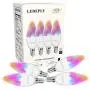 E12 Candelabra LED Smart Bulb, Dimmable WiFi Light Bulbs 5W(40W Equivalent), RGB Color Changing, Tunable White 2700K-6500K, Compatible with Alexa, Google Assistant, Chandelier Ceiling Fan Bulbs 4 Pack