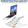 Besign Adjustable Laptop Stand, Ergonomic Riser Notebook Computer Holder Stand Compatible with Air, Pro, Dell XPS, HP, Lenovo More 10-15.6'' Laptops, White