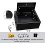 AEGIS Top Opening Security Safe Box Electronic Digital Drawer Safe with Keypad Code Lock Box Quick-Access Safes Key for Home Hotel Office Drawer Closet
