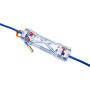 Weatherproof Extension Cord Protector - Clear Housing with Hook and Security Loop