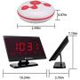 Retekess TD105 Restaurant Pager System,Wireless Caregiver Pager,Alert Button,Max 999,1 Voice Broadcast Receiver,5 Call Buttons for Cafe,Clinic,Hotel