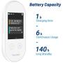 ANFIER Language Translator Device with Offline Translation, AI Voice Instant Language Translator (W08) with 2.4 inch Touchscreen Image Translation-108 Languages and Two Way Translator |Wi-Fi|-White