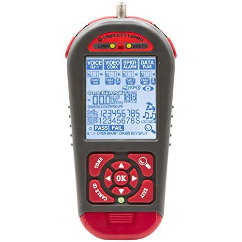 Triplett LVPRO20 Upgradeable Cable Tester with 6 Tester Apps for all Wire Types (COAX, CAT5/5e/6/6a/7, Shielded/Unshielded)
