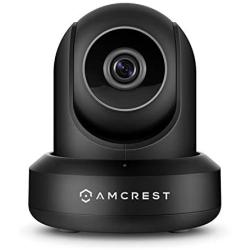 Amcrest ProHD 1080P POE (Power Over Ethernet) IP Camera with Pan/Tilt, Two-Way Audio, Optional Cloud Recording, Full HD (1920TVL) @ 30FPS, Wide 90° Viewing Angle and Night Vision IP2M-841EB (Black)
