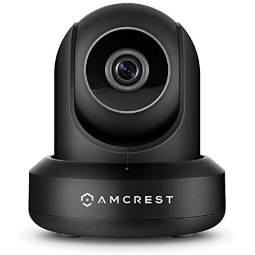 Amcrest ProHD 1080P POE (Power Over Ethernet) IP Camera with Pan/Tilt, Two-Way Audio, Optional Cloud Recording, Full HD (1920TVL) @ 30FPS, Wide 90° Viewing Angle and Night Vision IP2M-841EB (Black)