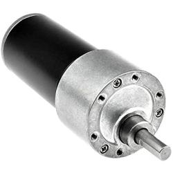 ICQUANZX DC Worm Gear Motor 12V 16r High Torque Turbine Electric Gearbox Motor Self-locking Reversed Mini Engine Geared Motor for DIY Robot Door Lock Curtain Machine (12V)