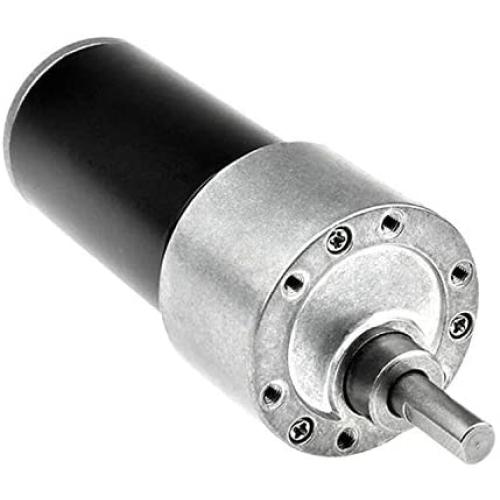 ICQUANZX DC Worm Gear Motor 12V 16r High Torque Turbine Electric Gearbox Motor Self-locking Reversed Mini Engine Geared Motor for DIY Robot Door Lock Curtain Machine (12V)