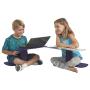 ECR4Kids - ELR-15810-EP The Surf Portable Lap Desk, Flexible Seating for Homeschool and Classrooms, One-Piece Writing Table for Kids, Teens and Adults, GREENGUARD [Gold] Certified, Eggplant