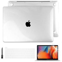 Batianda Laptop Case for 2020 MacBook Pro 13 A2338 M1 A2289 A2251 Model, PC Hard Shell Case with Keyboard Cover & Screen Protector for Newest Mac Pro 13 inch Touch Bar, Transparent