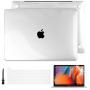 Batianda Laptop Case for 2020 MacBook Pro 13 A2338 M1 A2289 A2251 Model, PC Hard Shell Case with Keyboard Cover & Screen Protector for Newest Mac Pro 13 inch Touch Bar, Transparent