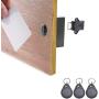 ETEKJOY RFID Electronic Cabinet Lock Hidden DIY for Wooden Cabinet Locker Drawer Cupboard (Black)