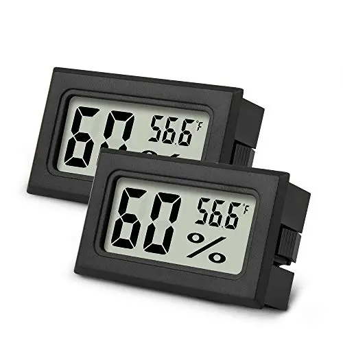 Mini Hygrometer Thermometer 2PCS Mini Digital Humidity Gauge, AikTryee Hygrometer Indoor Humidity Monitor, Temperature Humidity Gauge Meter for Humidors, Greenhouse, Garden, Cellar, Closet, Etc Mini Hygrometer Thermometer 2PCS Mini Digital Humidity Gauge, AikTryee Hygrometer Indoor Humidity Monitor, Temperature Humidity Gauge Meter for Humidors, Greenhouse, Garden, Cellar, Closet, Etc