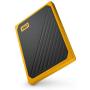 WD 500GB My Passport Go SSD Amber Portable External Storage, USB 3.0 - WDBMCG5000AYT-WESN