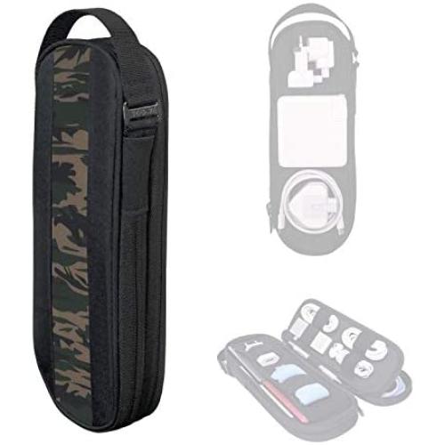 SIDE BY SIDE_POWER PACKER Travel Tech Pouch Organizer - Electronics & Cord Case - Cables & EDC Gear Bag.