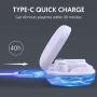 Wireless Earbuds, Upgraded Boltune Bluetooth V5.2 in-Ear Stereo Wireless Headphones USB-C Quick Charge Bluetooth Earbuds IPX8 40Hours Play Time-White