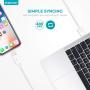 iPhone Charger Set, 2-Pack Overtime Apple MFi Certified Lightning Cables with 1 Dual USB Wall Adapter - 2.4 AMP Compatible w/iPhone 11 Pro Max XS XR X 8 7 6S 6 Plus SE iPad (Silver/White, 4ft)