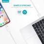 iPhone Charger and 6ft Cable, Overtime Apple MFi Certified Lightning Cable with Dual USB Wall Charger 2.4Amp Adapter for iPhone 11 Pro Max XS XR X 8 7 6S 6 Plus SE 5S 5C 5 AirPods iPad - Silver
