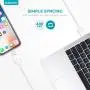iPhone Charger and 6ft Cable, Overtime Apple MFi Certified Lightning Cable with Dual USB Wall Charger 2.4Amp Adapter for iPhone 11 Pro Max XS XR X 8 7 6S 6 Plus SE 5S 5C 5 AirPods iPad - Silver