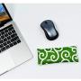 Mouse Wrist Rest Support Pad - Ergonomic Mouse Pad with Wrist Support for Computer, Laptop, Office Work, PC Gaming, Massage Ergobeads & Cotton Fabric (Grass)