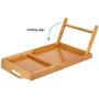 Rossie Home Media Bed Tray with Phone Holder - Fits up to 17.3 Inch Laptops and Most Tablets - Natural Bamboo - Style No. 78107