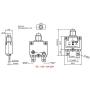IZTOSS 5PCS 5Amp 10Amp 15Amp 20Amp 30Amp Circuit Breakers with manual reset Waterproof Button transparent Cover DC50V AC125-250V with Quick Connect Terminals