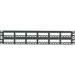 Panduit CPP48FMWBLY 48-Port Flat Flush-Mount Patch Panel, Black
