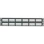 Panduit CPP48FMWBLY 48-Port Flat Flush-Mount Patch Panel, Black