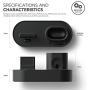elago 3 in 1 Apple Charging Station Compatible with Apple Watch Series 6/SE/5/4/3/2/1, Apple AirPods 2/1, iPhone 11 and All iPhone Models [Original Cables Required] (Black)